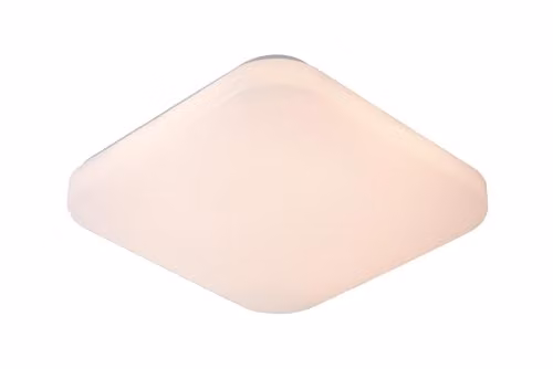Lucide Otis LED Flush Ceiling Light, White, W/D/H: 33 x 33 x 6.5 cm