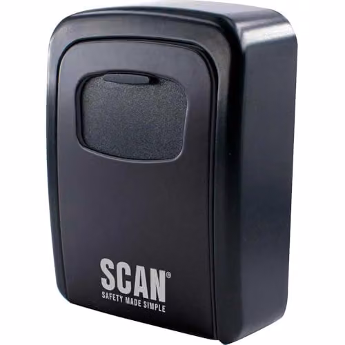 Scan SCAKEYSAFE 4 Wheel Combination Wall Mounted Keysafe, Black – 1