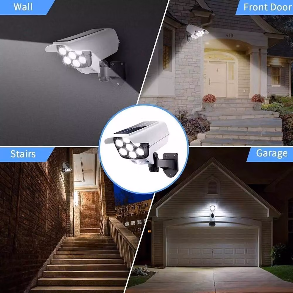NESTLUNE Solar LED Outdoor Wall Light with Motion Sensor in White – 2