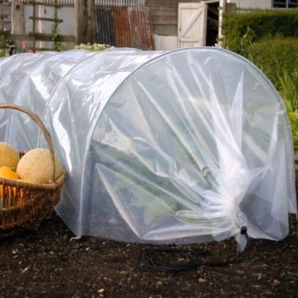 Marco Paul Mini Polytunnel Greenhouse in Clear with Galvanised Steel Frame – 3