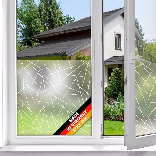 d-c-fix Mikado Privacy Window Film, Transparent, W: 90 cm x H: 150 cm