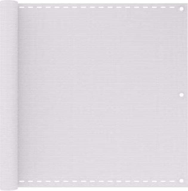 Berkfield Home White HDPE Balcony Screen W: 90 cm, L: 400 cm