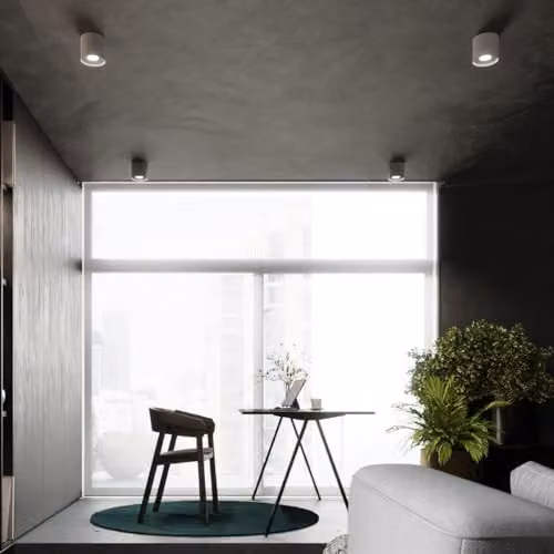 Sollux Lighting Mika Round Minimalist Ceiling Lamp in Grey, W/D/H: 11 x 12 x 12 cm – 4