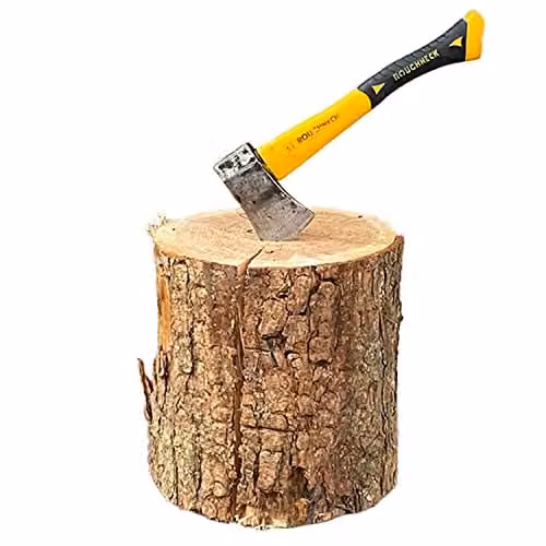 Warma Heavy Duty Wood Log Splitting Stump Base in Brown, W/D/H: 33 x 33 x 33 cm