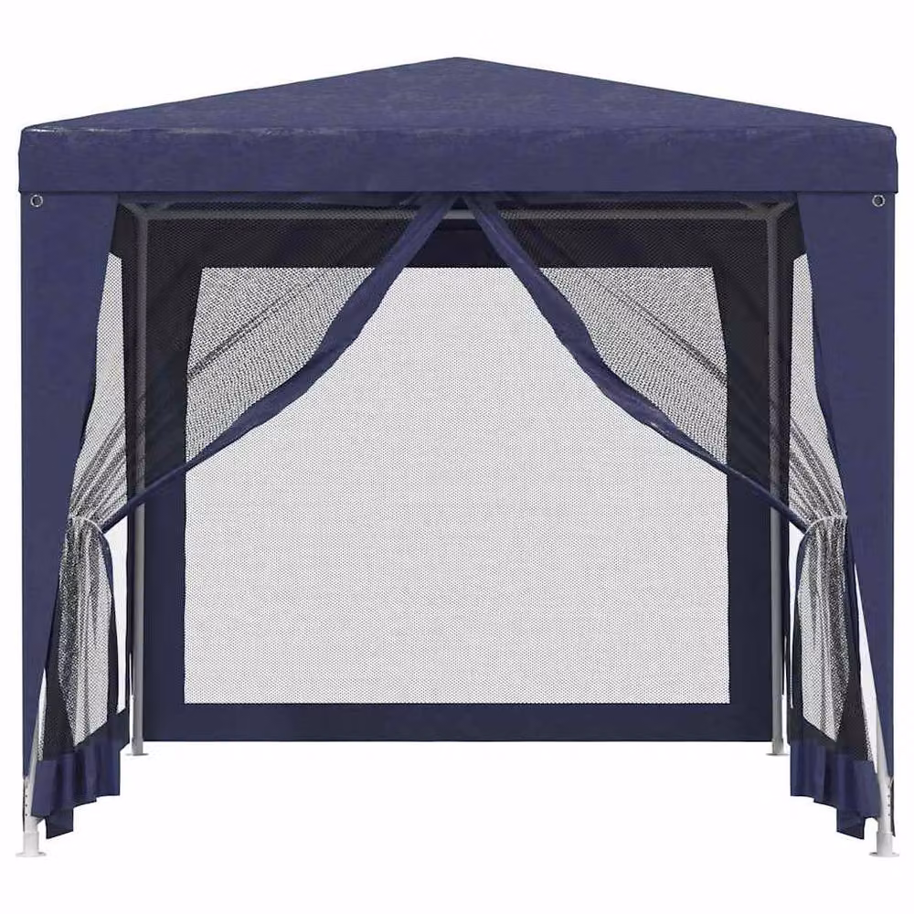 Berkfield Home Party Tent with 4 Mesh Sidewalls, Blue, 2.5 x 2.5 m – 3
