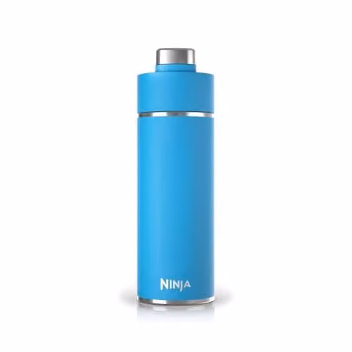 Ninja Thirsti Vacuum Insulated Stainless Steel Water Bottle and Flask, Blue, 530 ml