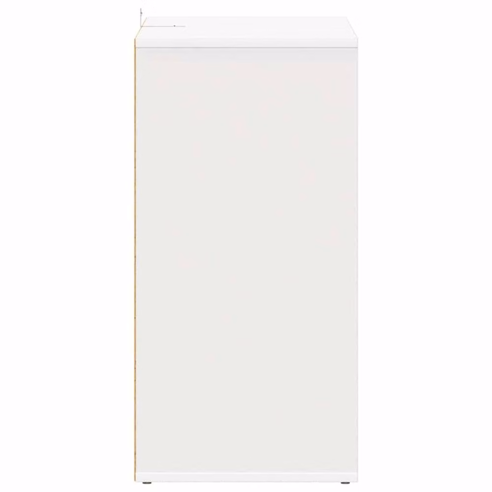 Berkfield Home White Minimalist Shoe Cabinet with Internal Shelves, W/D/H: 60 x 35 x 70 cm – 3
