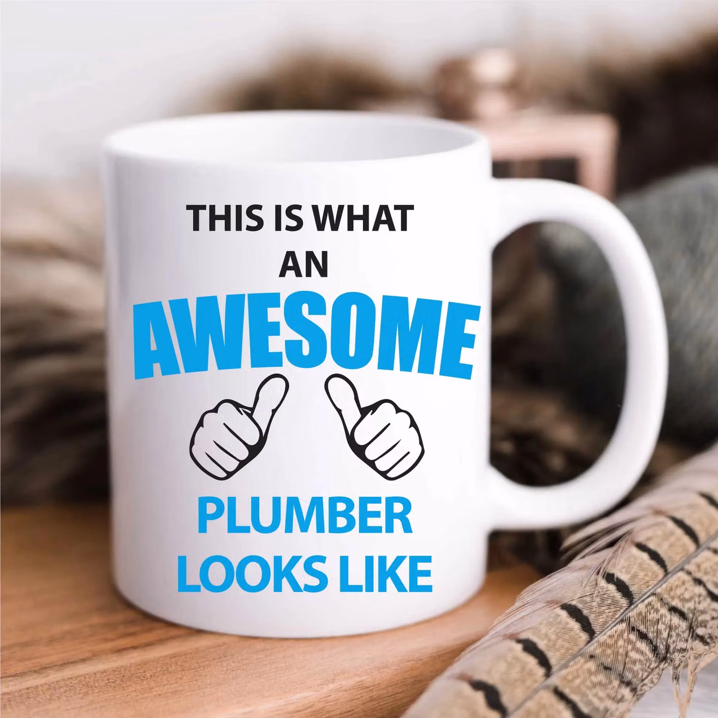 60 Second Makeover Limited This Is What An Awesome Plumber Looks Like White Ceramic Mug – 2