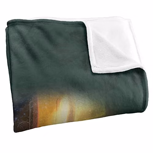 Warner Bros. Polar Express Conductors Welcome Super Soft Fleece Throw Blanket, Multicolour, W: 91 cm, D: 147 cm – 2