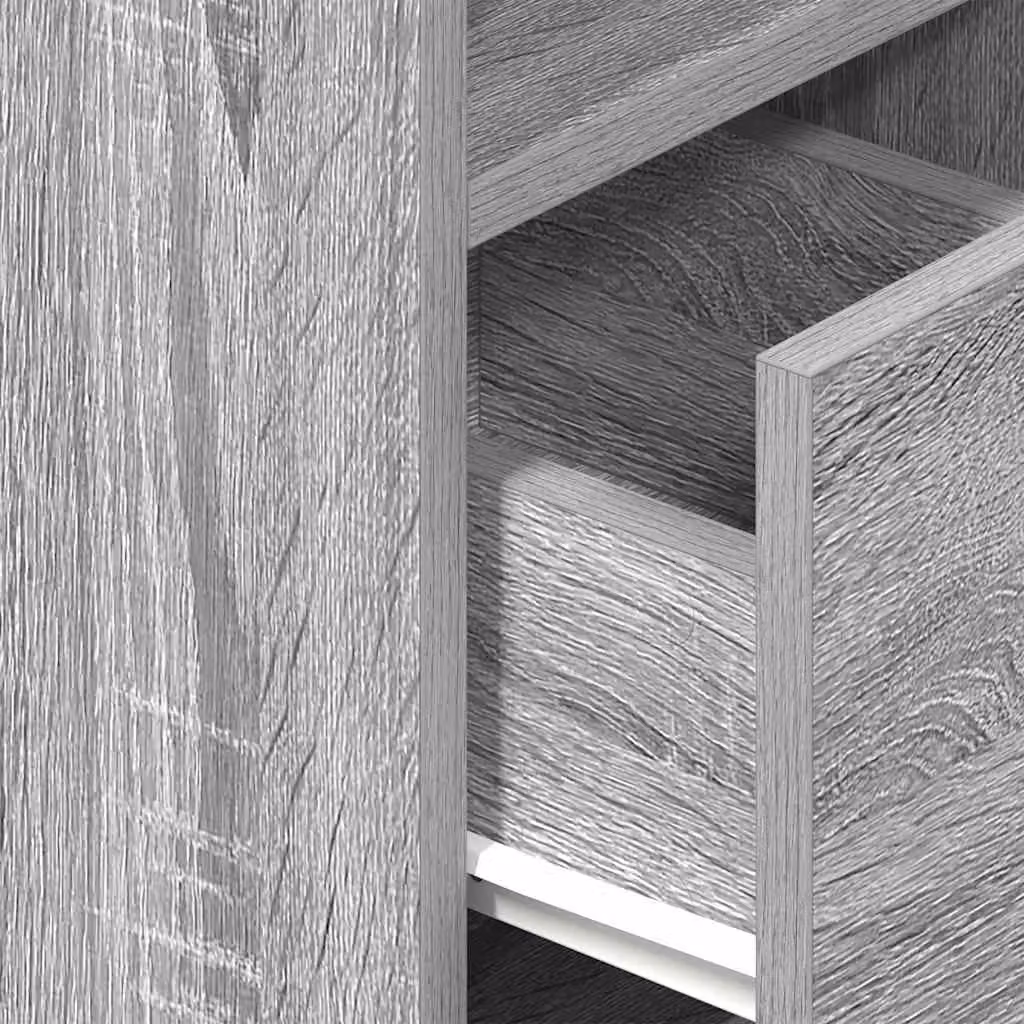 Berkfield Home Bedside Cabinet with Drawer in Grey Sonoma, W/D/H: 25 x 31 x 66 cm – 3