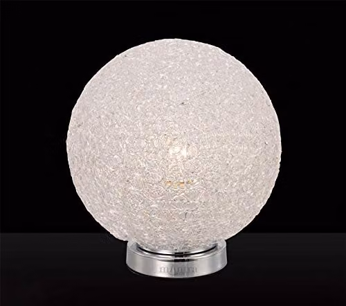 Netlighting Fusion Round Table Lamp in Silver with Chrome Finish, Diameter: 20 cm – 2