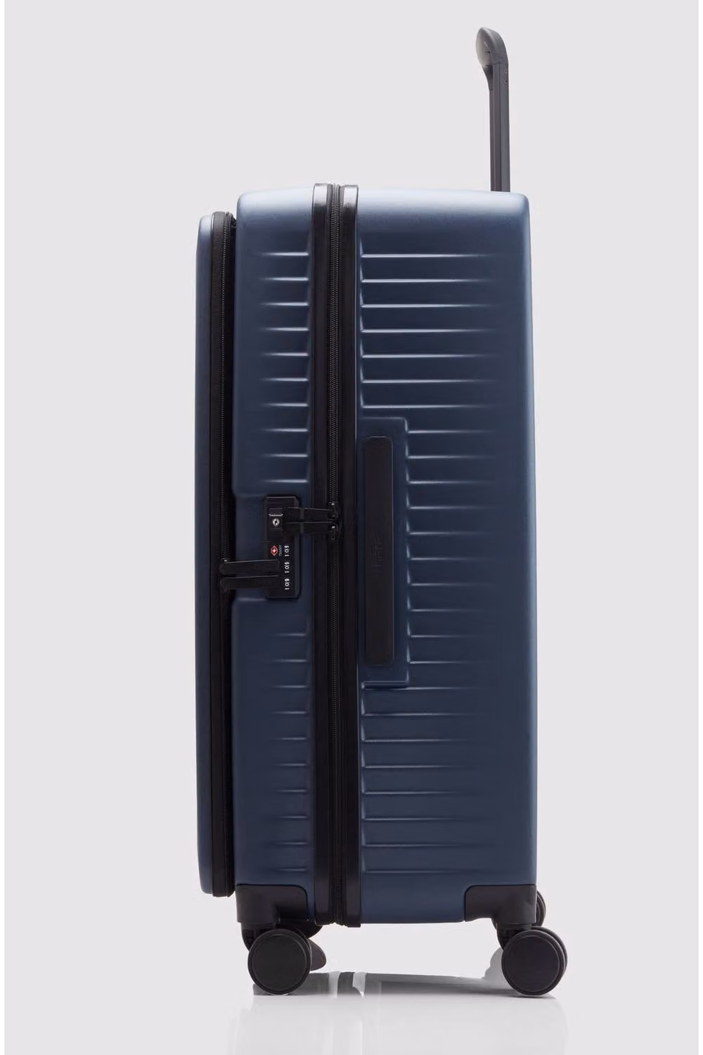 Nere Travel Venture Dual Open Large Suitcase in Navy Blue, H: 76.0 cm, W: 49.0 cm, D: 31.0 cm – 2