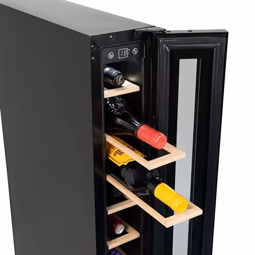 Willow W15WCB 20L Under Counter Wine Cooler in Black with Digital Touch Control and Ventilated Cooling – 4