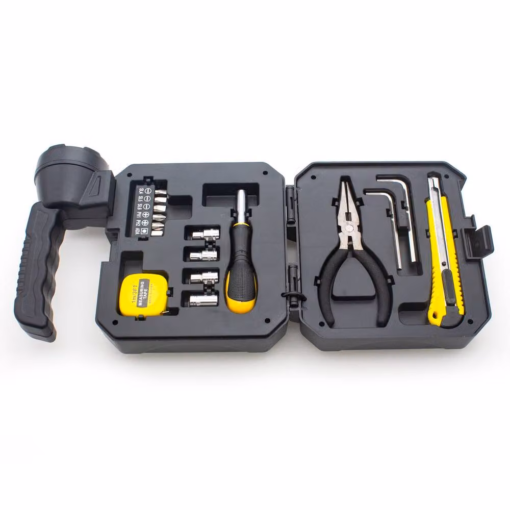 mysmartbuy Solar Powered Floodlight Torch and Emergency Tool Kit with Power Bank in Grey and Black – 2