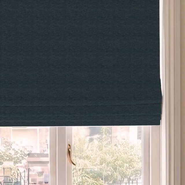 House Llewelyn-Bowen Tetbury Made To Measure Blackout Roman Blind in Deep Atlantic Blue