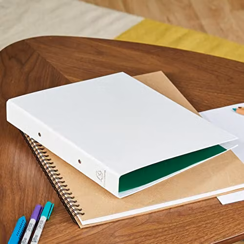 Exacompta White PP-Covered A4 Ring Binder with 2 Rings and 40mm Spine – 2