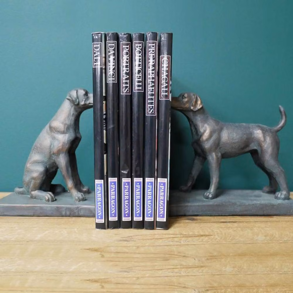 Gifts Direct 2 U Labrador Dog Bookends Set of 2 Black Vintage Tabletop Ornament – 2