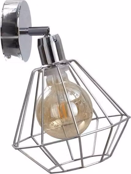 Netlighting Kinkiet Silver Wall Lamp, Dimmable, E27, Diameter: 20 cm