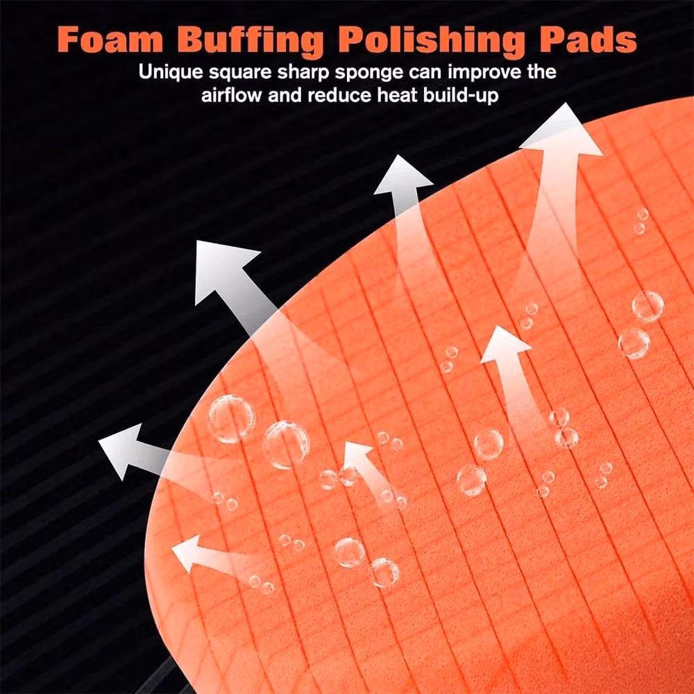 SPETLEK 7-Piece Car Polishing Pad Set, 150mm (6 inch) – 3