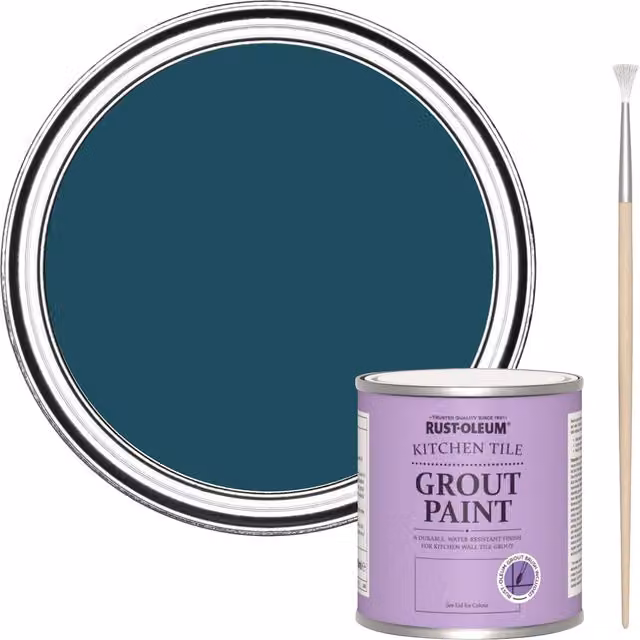 Rust-Oleum Kitchen Grout Paint in Commodore Blue, 250ml
