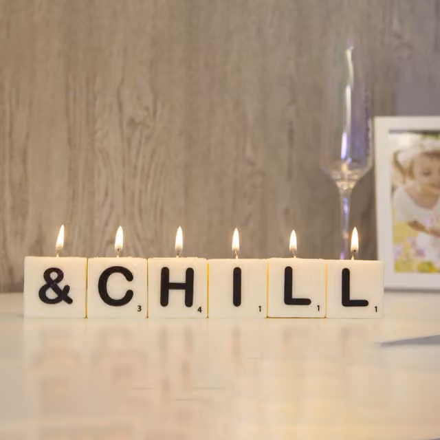 Boxer Gifts White H Letter Figure Candle
