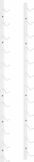 Berkfield Home Wall Mounted Metal Wine Rack for 12 Bottles, White – 1