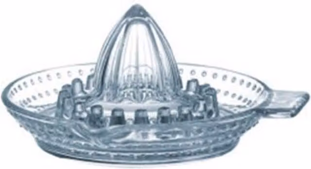 Luminarc Transparent Glass Citrus Press Round Lemon Squeezer