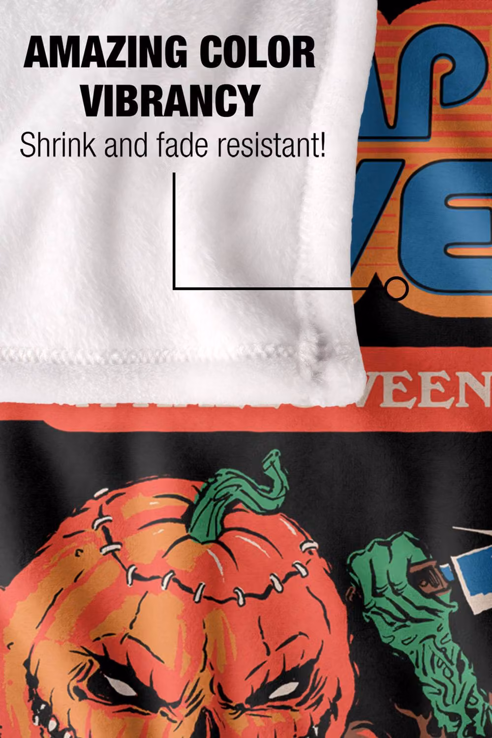 Steven Rhodes Pumpkins Revenge Silky Touch Super Soft Fleece Throw Blanket, Multicolour, W/D/H: 91 x 147 cm – 4