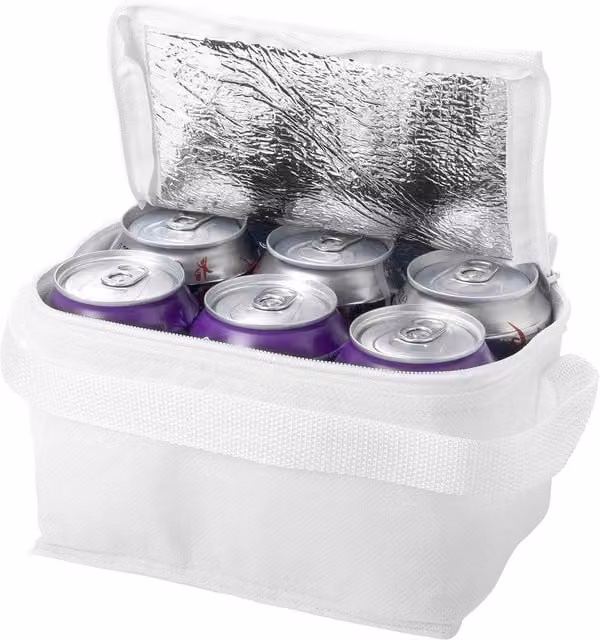 Bullet Spectrum 6 Can Cooler Bag, Pack of 2, White