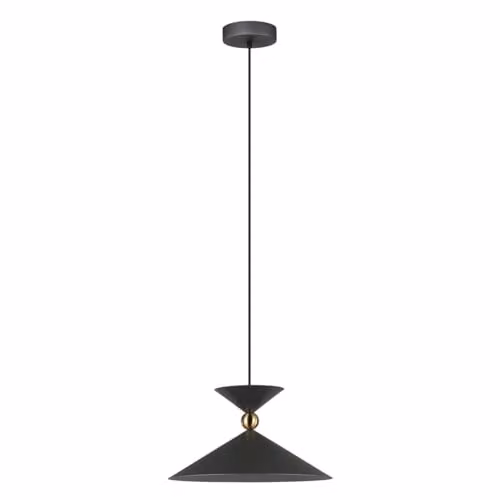 Netlighting Quelto Modern Grey Metal Dome Pendant Ceiling Light E27