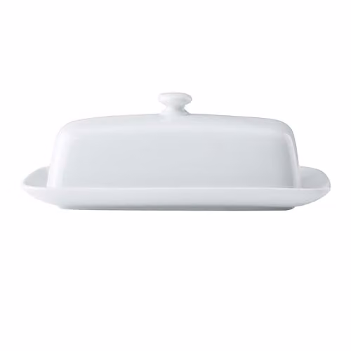Mikasa Chalk White Porcelain Butter Dish – 1