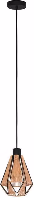 Eglo ADWICKLE Modern Metal Suspended Pendant Light in Black