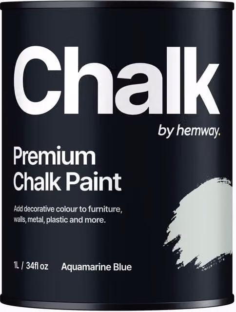 Hemway Opaque Chalk Paint in Matt Aquamarine Blue, 1 l