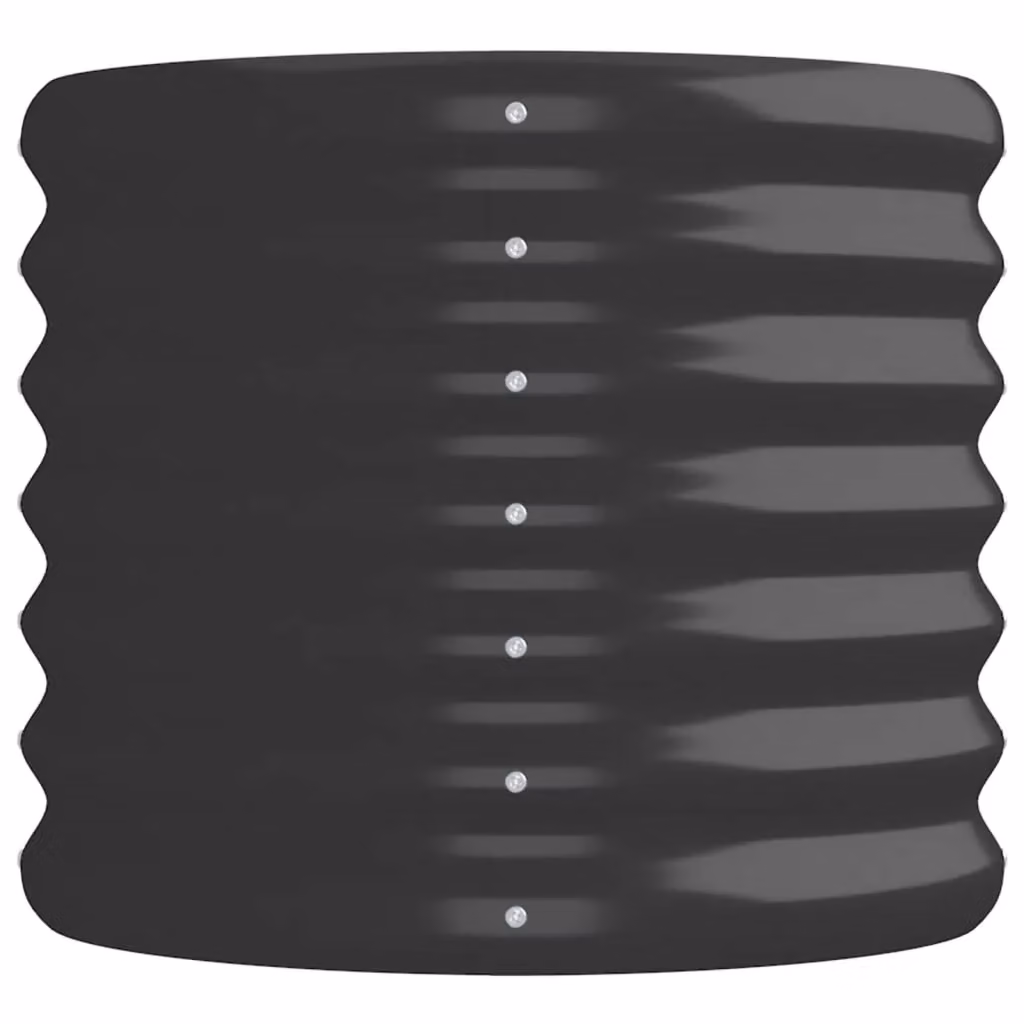 Berkfield Home Garden Powder-coated Steel Raised Bed in Anthracite Black, W/D/H: 152 x 40 x 36 cm – 3