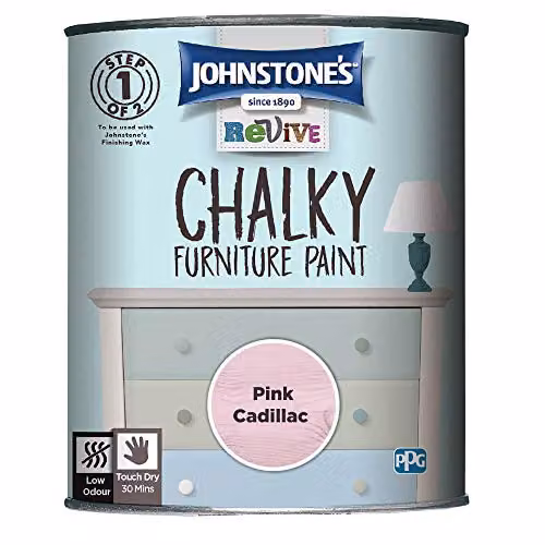Johnstone's Upcycling Furniture Paint in Pink Cadillac, 750ml