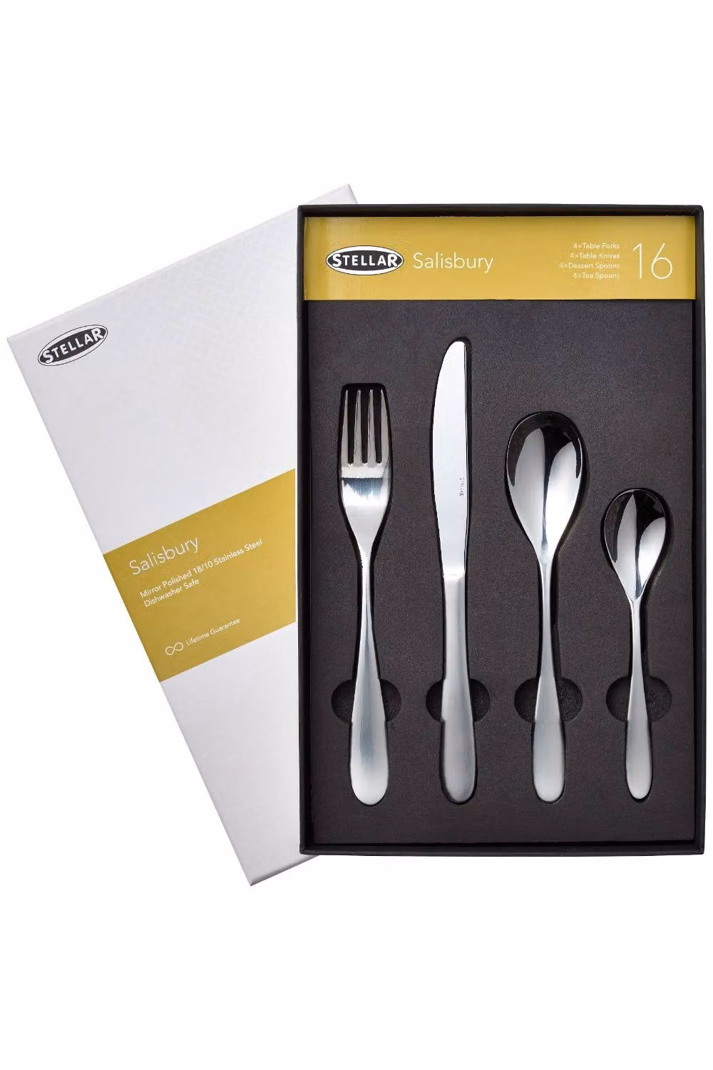 Stellar Salisbury 16 Piece Polished Stainless Steel Cutlery Set in Silver – 2