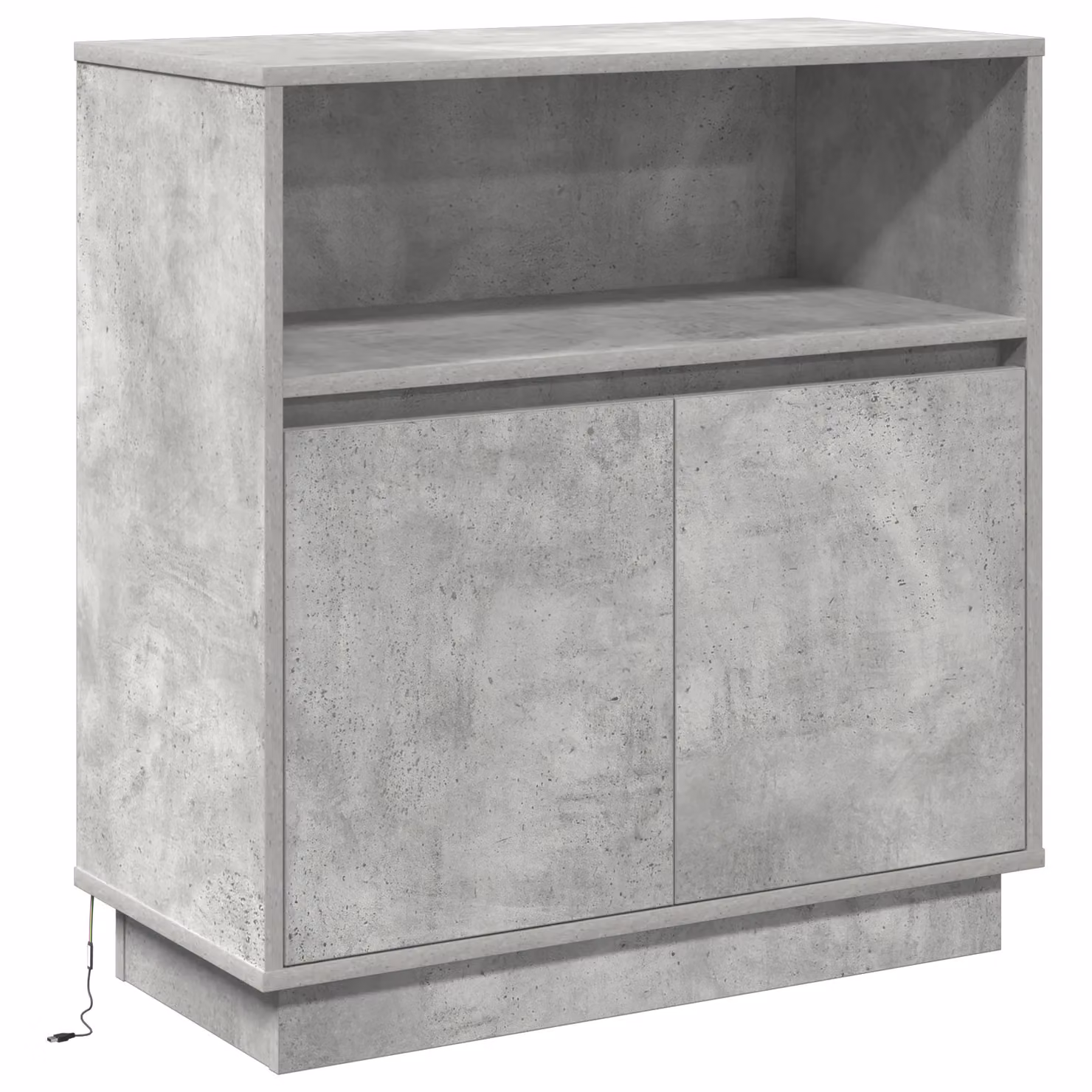 Berkfield Home Modern Sideboard in Concrete Grey with Integrated LED Lighting, W/D/H: 75 x 34.5 x 71 cm – 2