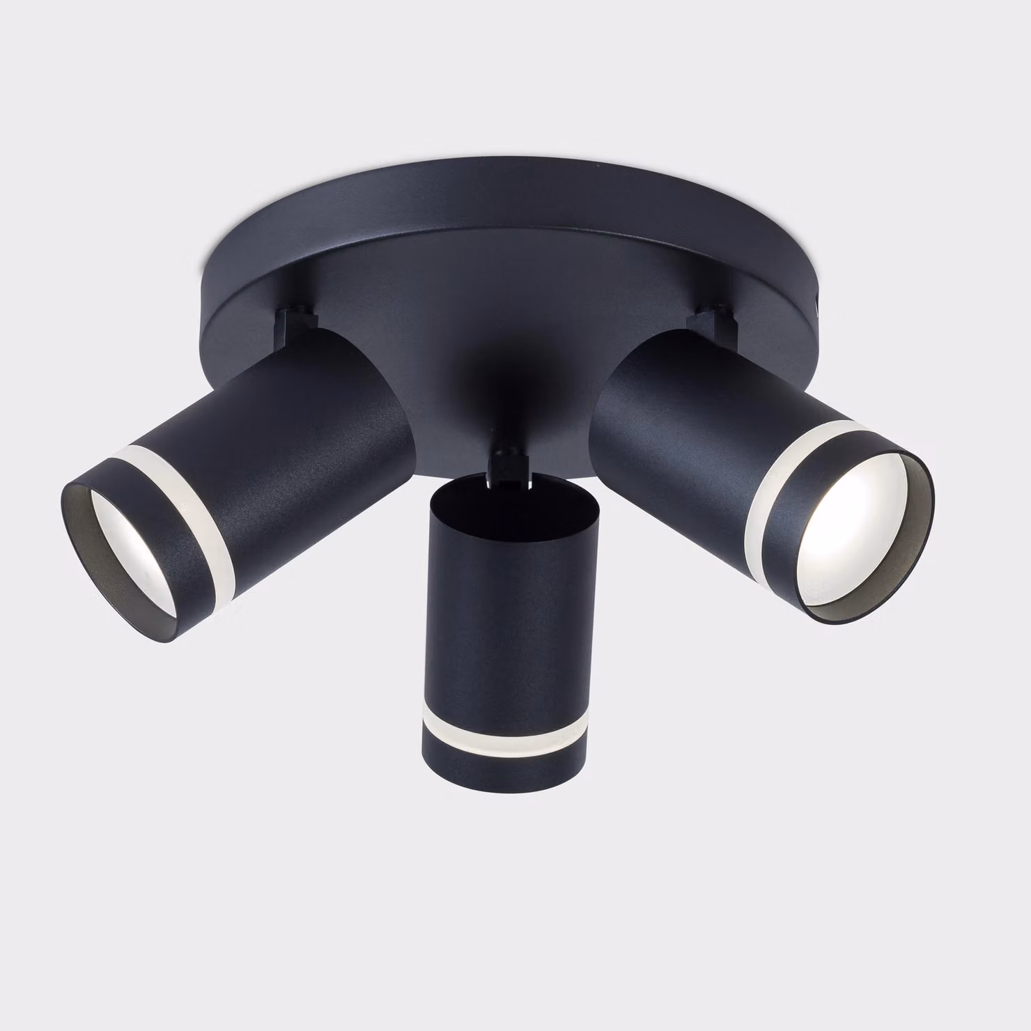 Harper Living Modern 3-Way Adjustable GU10 Ceiling Spotlight Bar in Black – 2
