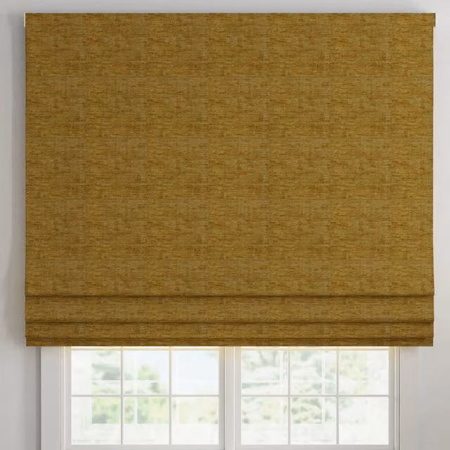 ANTE DECOR Olympus Made To Measure Blackout Roman Blind in Dandelion Silver