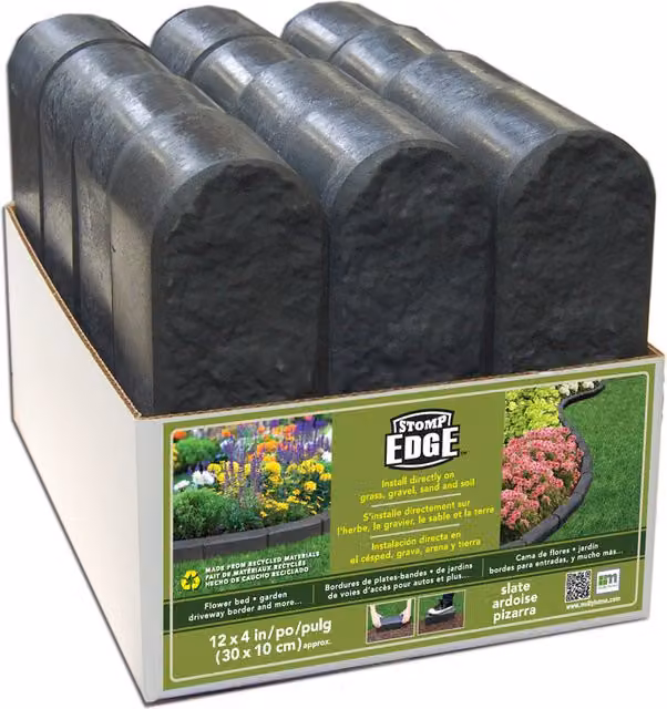Nicoman Stomp Edge Stone Garden Border in Grey