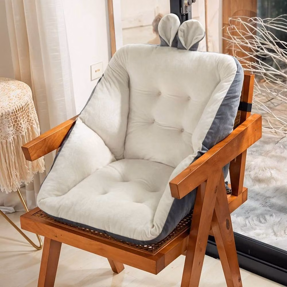 SPETLEK Soft Plush High Back Cushion Chair in White, W/H: 100 x 190 cm – 2