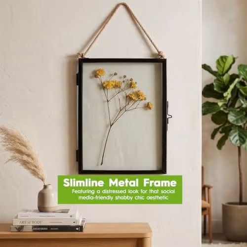 Nicola Spring Vintage Metal Photo Frame, Black, Fits 10 x 15 cm – 4