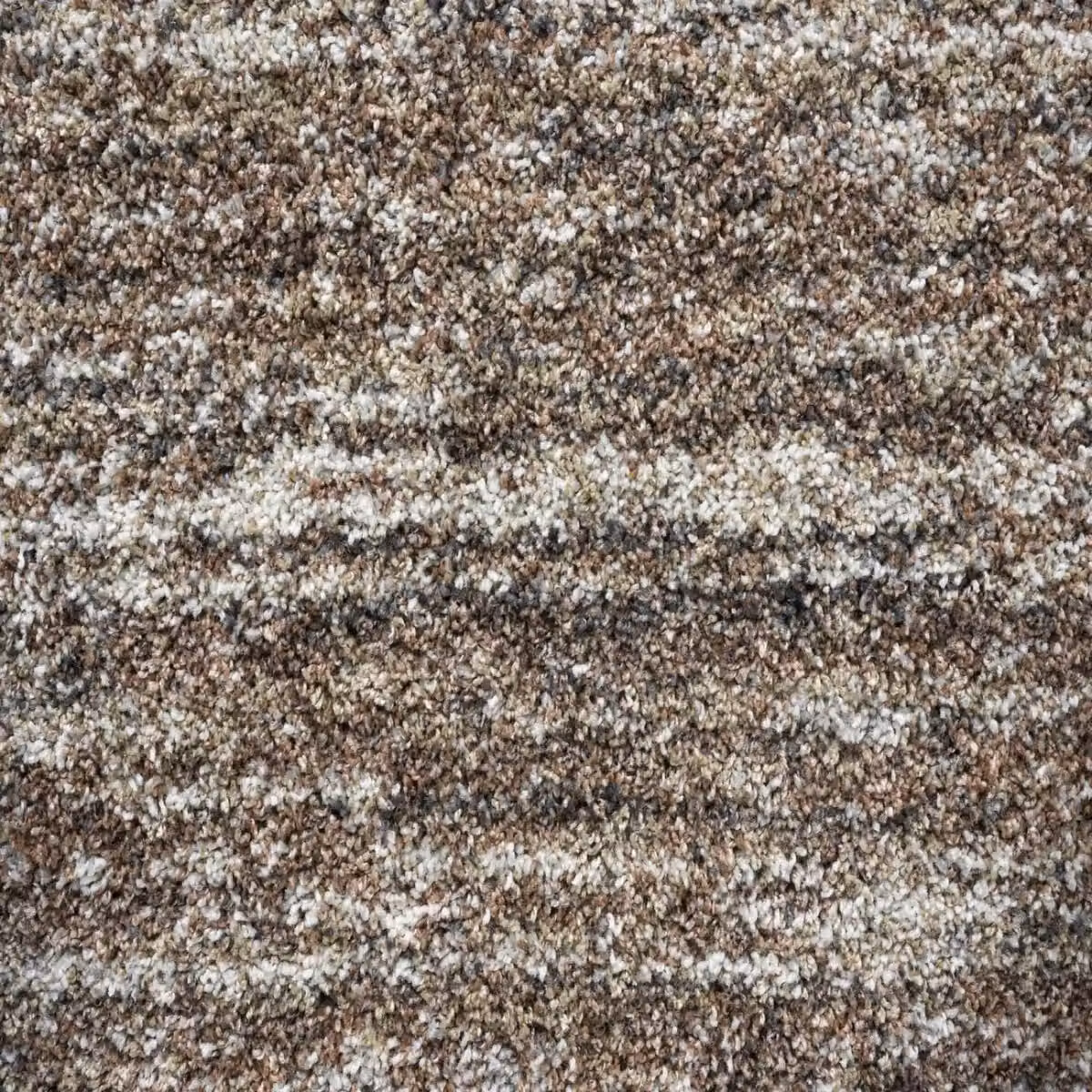 The Rug Shop UK Brown Modern Shaggy Striped Rectangular Rug, W: 160 cm, L: 230 cm