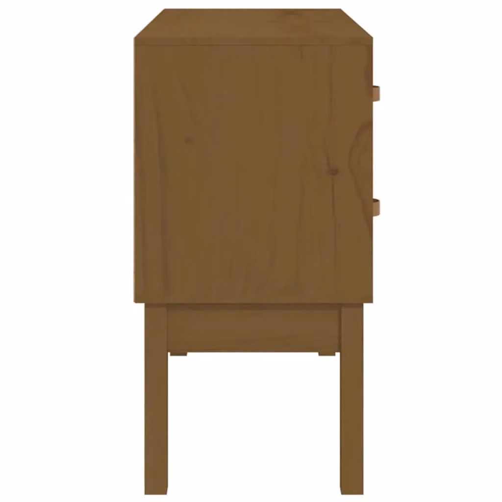 Berkfield Home Rustic Console Cabinet in Honey Brown Solid Pine, W/D/H: 90 x 40 x 78 cm – 3
