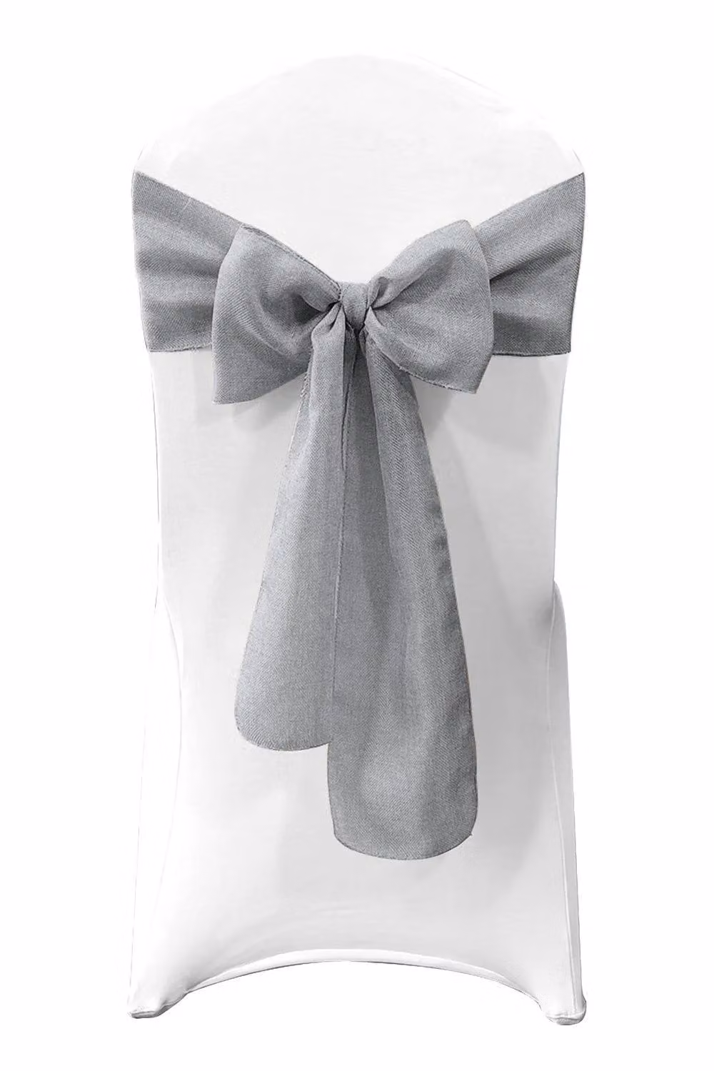 Neel Blue 10-Piece Grey Hessian Chair Sashes for Weddings and Parties, W/H: 22 cm x 280 cm – 2