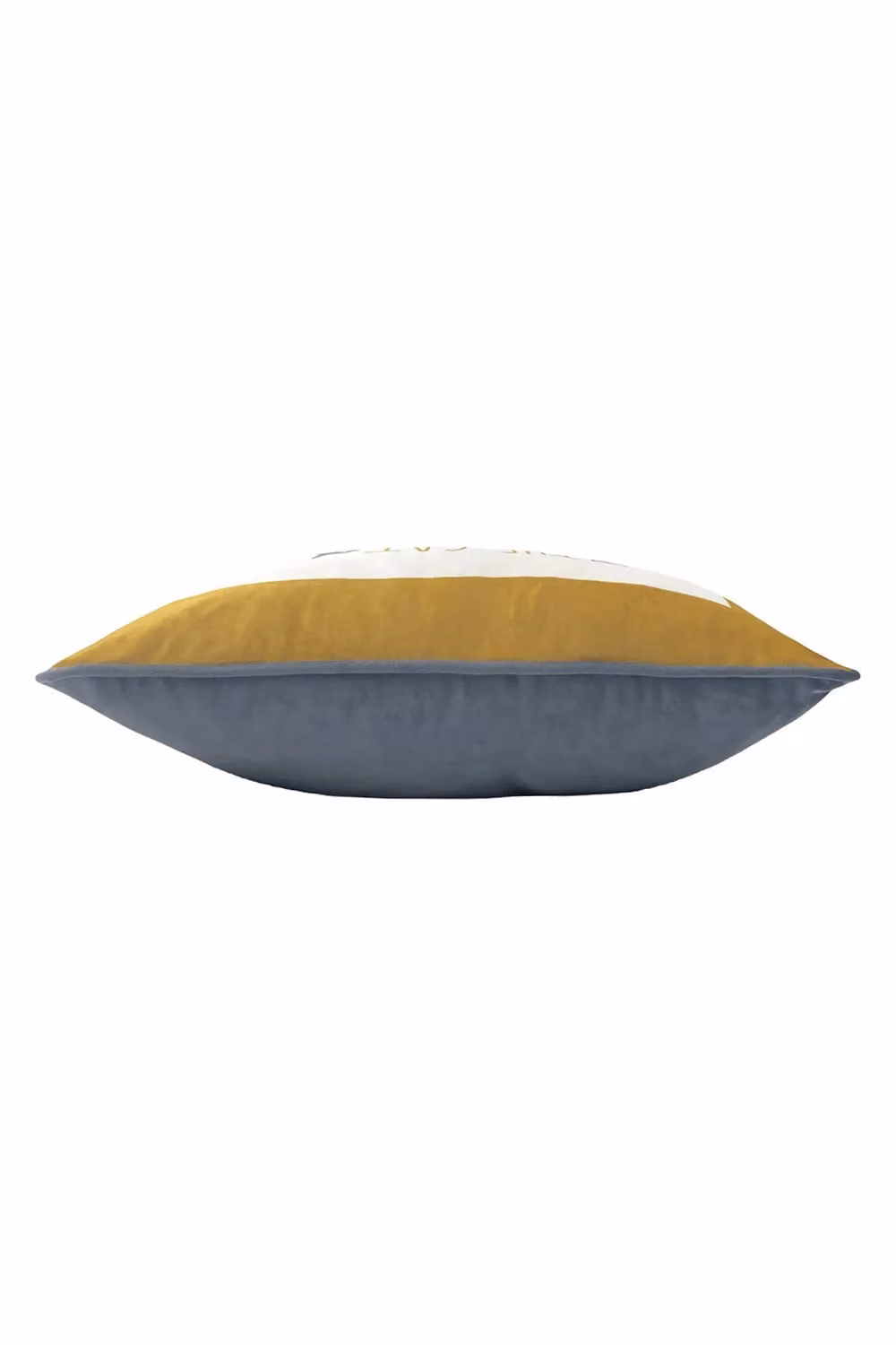 Riva Home Graphic Rectangular Velvet Cushion in Yellow, Blue and White, W/D/H: 50 x 30 x 30 cm – 2
