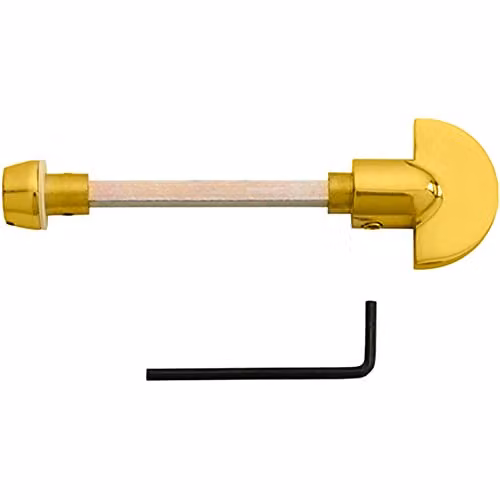 Loops Slim Thumbturn Lock and Release Handle with 80mm Spindle in Polished Brass
