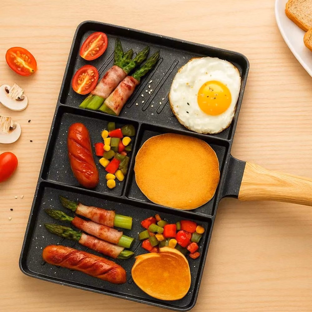 Pawnora Non-Stick Ceramic Frying Pan, Black, Diameter: 25.4 cm – 4