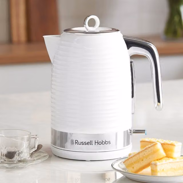 Russell Hobbs Inspire Rapid Boil Kettle, 1.7 l, White