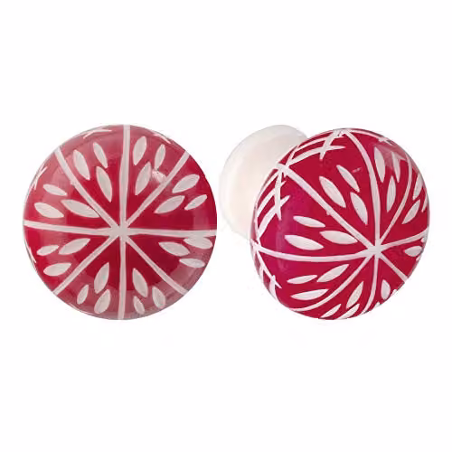 Nicola Spring Polished Resin Cupboard and Drawer Knobs, Purple, Pack of 12 – 2